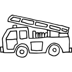 Malvorlage: Feuerwehrauto (Transport) #135813 - Kostenlose Malvorlagen zum Ausdrucken