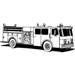 Malvorlage: Feuerwehrauto (Transport) #135815 - Kostenlose Malvorlagen zum Ausdrucken