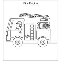 Malvorlage: Feuerwehrauto (Transport) #135816 - Kostenlose Malvorlagen zum Ausdrucken