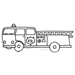 Malvorlage: Feuerwehrauto (Transport) #135820 - Kostenlose Malvorlagen zum Ausdrucken