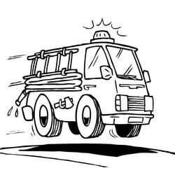 Malvorlage: Feuerwehrauto (Transport) #135823 - Kostenlose Malvorlagen zum Ausdrucken