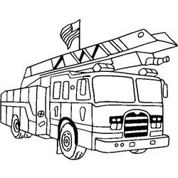 Malvorlage: Feuerwehrauto (Transport) #135824 - Kostenlose Malvorlagen zum Ausdrucken