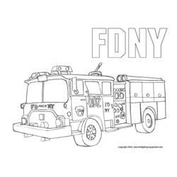 Malvorlage: Feuerwehrauto (Transport) #135825 - Kostenlose Malvorlagen zum Ausdrucken