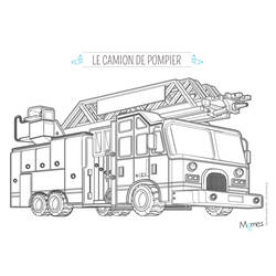Malvorlage: Feuerwehrauto (Transport) #135826 - Kostenlose Malvorlagen zum Ausdrucken