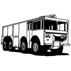 Malvorlage: Feuerwehrauto (Transport) #135830 - Kostenlose Malvorlagen zum Ausdrucken