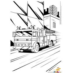 Malvorlage: Feuerwehrauto (Transport) #135851 - Kostenlose Malvorlagen zum Ausdrucken