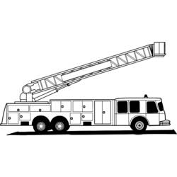 Malvorlage: Feuerwehrauto (Transport) #135852 - Kostenlose Malvorlagen zum Ausdrucken