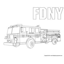 Malvorlage: Feuerwehrauto (Transport) #135869 - Kostenlose Malvorlagen zum Ausdrucken