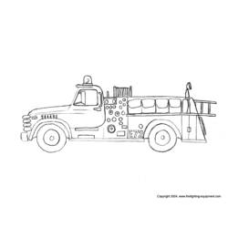 Malvorlage: Feuerwehrauto (Transport) #135870 - Kostenlose Malvorlagen zum Ausdrucken