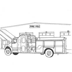 Malvorlage: Feuerwehrauto (Transport) #135871 - Kostenlose Malvorlagen zum Ausdrucken