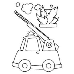 Malvorlage: Feuerwehrauto (Transport) #135875 - Kostenlose Malvorlagen zum Ausdrucken