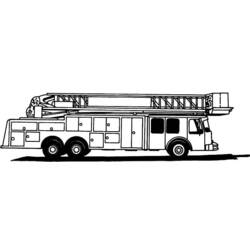 Malvorlage: Feuerwehrauto (Transport) #135878 - Kostenlose Malvorlagen zum Ausdrucken