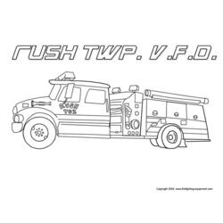 Malvorlage: Feuerwehrauto (Transport) #135911 - Kostenlose Malvorlagen zum Ausdrucken