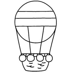 Malvorlage: Heißluftballon (Transport) #134585 - Kostenlose Malvorlagen zum Ausdrucken
