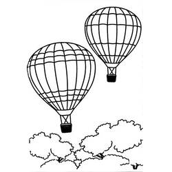 Malvorlage: Heißluftballon (Transport) #134603 - Kostenlose Malvorlagen zum Ausdrucken