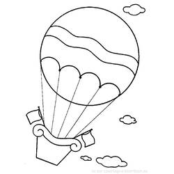 Malvorlage: Heißluftballon (Transport) #134606 - Kostenlose Malvorlagen zum Ausdrucken