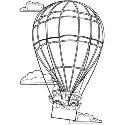 Malvorlage: Heißluftballon (Transport) #134611 - Kostenlose Malvorlagen zum Ausdrucken