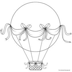 Malvorlage: Heißluftballon (Transport) #134615 - Kostenlose Malvorlagen zum Ausdrucken