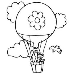Malvorlage: Heißluftballon (Transport) #134619 - Kostenlose Malvorlagen zum Ausdrucken