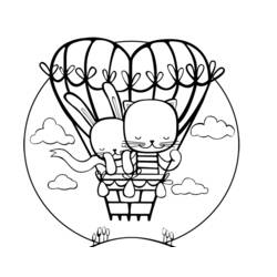 Malvorlage: Heißluftballon (Transport) #134628 - Kostenlose Malvorlagen zum Ausdrucken