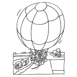 Malvorlage: Heißluftballon (Transport) #134631 - Kostenlose Malvorlagen zum Ausdrucken