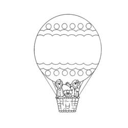 Malvorlage: Heißluftballon (Transport) #134665 - Kostenlose Malvorlagen zum Ausdrucken