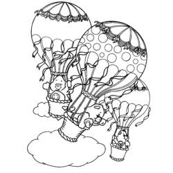 Malvorlage: Heißluftballon (Transport) #134670 - Kostenlose Malvorlagen zum Ausdrucken