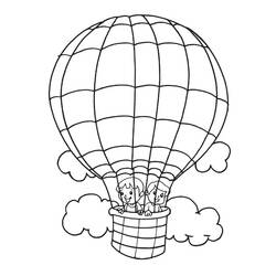 Malvorlage: Heißluftballon (Transport) #134686 - Kostenlose Malvorlagen zum Ausdrucken