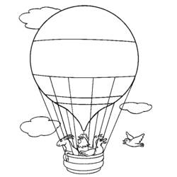 Malvorlage: Heißluftballon (Transport) #134692 - Kostenlose Malvorlagen zum Ausdrucken