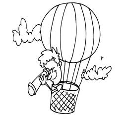 Malvorlage: Heißluftballon (Transport) #134710 - Kostenlose Malvorlagen zum Ausdrucken