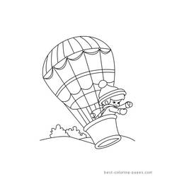 Malvorlage: Heißluftballon (Transport) #134719 - Kostenlose Malvorlagen zum Ausdrucken