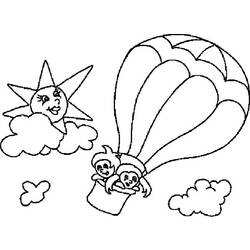 Malvorlage: Heißluftballon (Transport) #134720 - Kostenlose Malvorlagen zum Ausdrucken