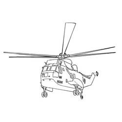 Malvorlage: Hubschrauber (Transport) #136070 - Kostenlose Malvorlagen zum Ausdrucken