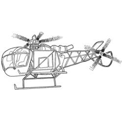 Malvorlage: Hubschrauber (Transport) #136076 - Kostenlose Malvorlagen zum Ausdrucken