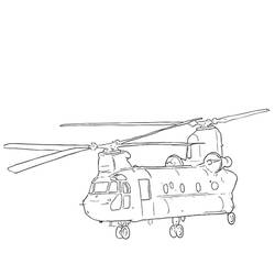 Malvorlage: Hubschrauber (Transport) #136083 - Kostenlose Malvorlagen zum Ausdrucken