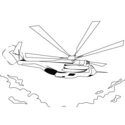 Malvorlage: Hubschrauber (Transport) #136113 - Kostenlose Malvorlagen zum Ausdrucken