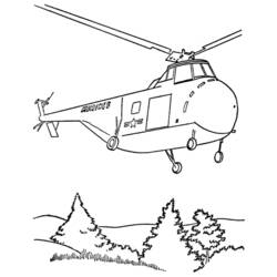 Malvorlage: Hubschrauber (Transport) #136135 - Kostenlose Malvorlagen zum Ausdrucken
