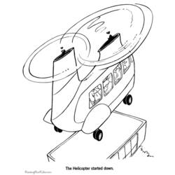 Malvorlage: Hubschrauber (Transport) #136149 - Kostenlose Malvorlagen zum Ausdrucken