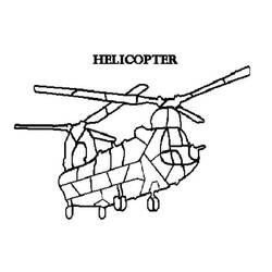 Malvorlage: Hubschrauber (Transport) #136150 - Kostenlose Malvorlagen zum Ausdrucken
