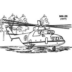 Malvorlage: Hubschrauber (Transport) #136229 - Kostenlose Malvorlagen zum Ausdrucken