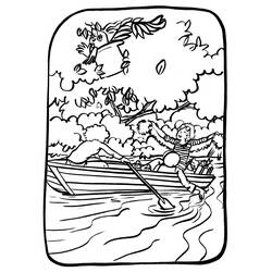 Malvorlage: Kanu / Ruderboot (Transport) #142328 - Kostenlose Malvorlagen zum Ausdrucken