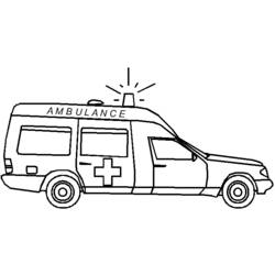 Malvorlage: Krankenwagen (Transport) #136752 - Kostenlose Malvorlagen zum Ausdrucken