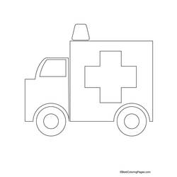 Malvorlage: Krankenwagen (Transport) #136754 - Kostenlose Malvorlagen zum Ausdrucken