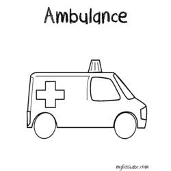 Malvorlage: Krankenwagen (Transport) #136761 - Kostenlose Malvorlagen zum Ausdrucken