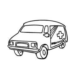 Malvorlage: Krankenwagen (Transport) #136767 - Kostenlose Malvorlagen zum Ausdrucken