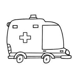 Malvorlage: Krankenwagen (Transport) #136770 - Kostenlose Malvorlagen zum Ausdrucken