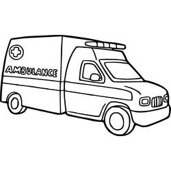Malvorlage: Krankenwagen (Transport) #136775 - Kostenlose Malvorlagen zum Ausdrucken