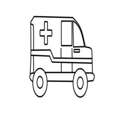 Malvorlage: Krankenwagen (Transport) #136782 - Kostenlose Malvorlagen zum Ausdrucken