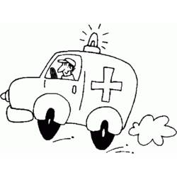 Malvorlage: Krankenwagen (Transport) #136784 - Kostenlose Malvorlagen zum Ausdrucken