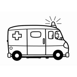 Malvorlage: Krankenwagen (Transport) #136789 - Kostenlose Malvorlagen zum Ausdrucken
